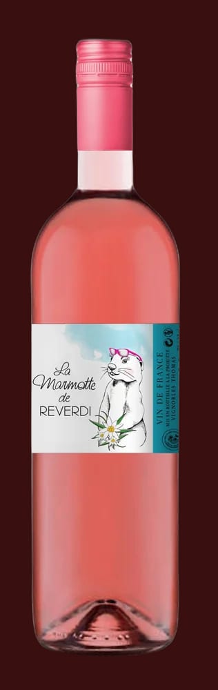 Bouteille de La Marmotte de Reverdi, vin rosé